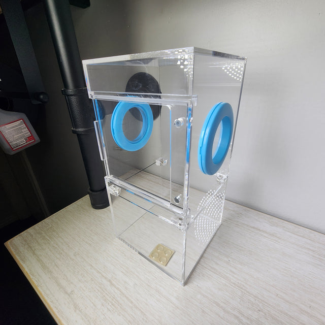 Medium Flat Top 4x4x8 Magnetic Front Opening Jumping Spider Enclosure