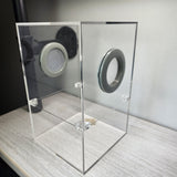 Large Flat Top Magnetic 5x5x8 Jumping Spider Enclosure (holds fruit flies)