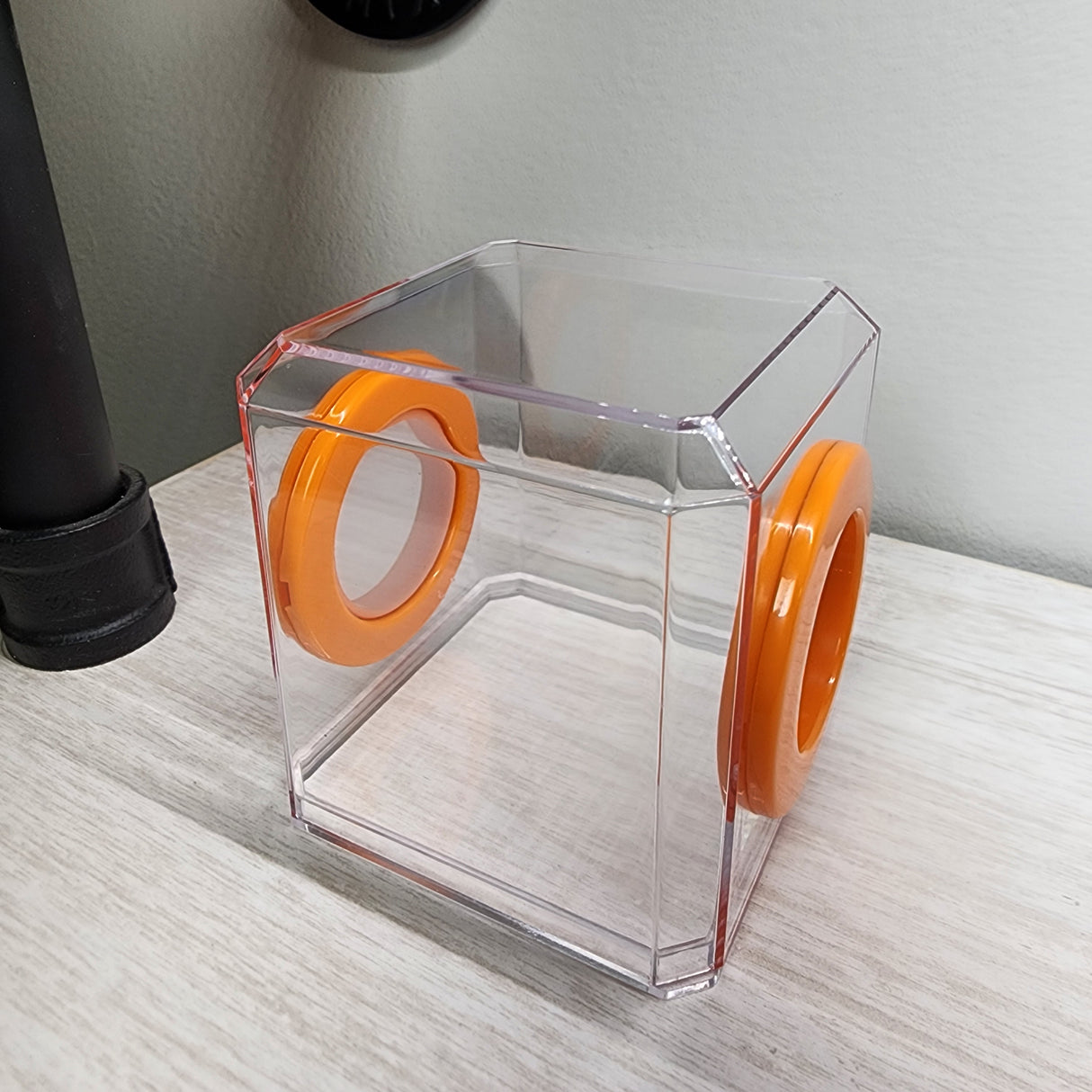 Mini Den Flat Top 3x3x3 Jumping Spider Enclosure (holds fruit flies)