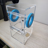 Mini Flat Top 3x3x6 Magnetic Front Opening Jumping Spider Enclosure