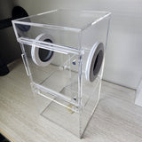 Medium Flat Top 4x4x8 Magnetic Front Opening Jumping Spider Enclosure