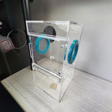 Medium Flat Top 4x4x8 Magnetic Front Opening Jumping Spider Enclosure NEW