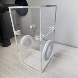 Mini Flat Top Magnetic 3x3x6 Upright Dual Vent Jumping Spider Enclosure (holds fruit flies)