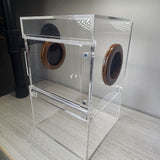 Large Flat Top Magnetic 5x5x8 Front Opening Jumping Spider Enclosure