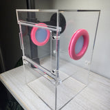 Large Flat Top Magnetic 5x5x8 Front Opening Jumping Spider Enclosure