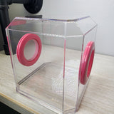 Den Flat Top 4x4x4 Jumping Spider Enclosure (holds fruit flies)