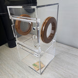 Mini Flat Top 3x3x6 Magnetic Front Opening Jumping Spider Enclosure