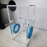 Mini Flat Top Magnetic 3x3x6 Upright Dual Vent Jumping Spider Enclosure (holds fruit flies)