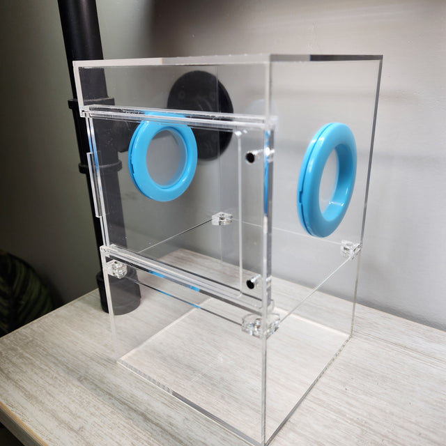 Large Flat Top Magnetic 5x5x8 Front Opening Jumping Spider Enclosure