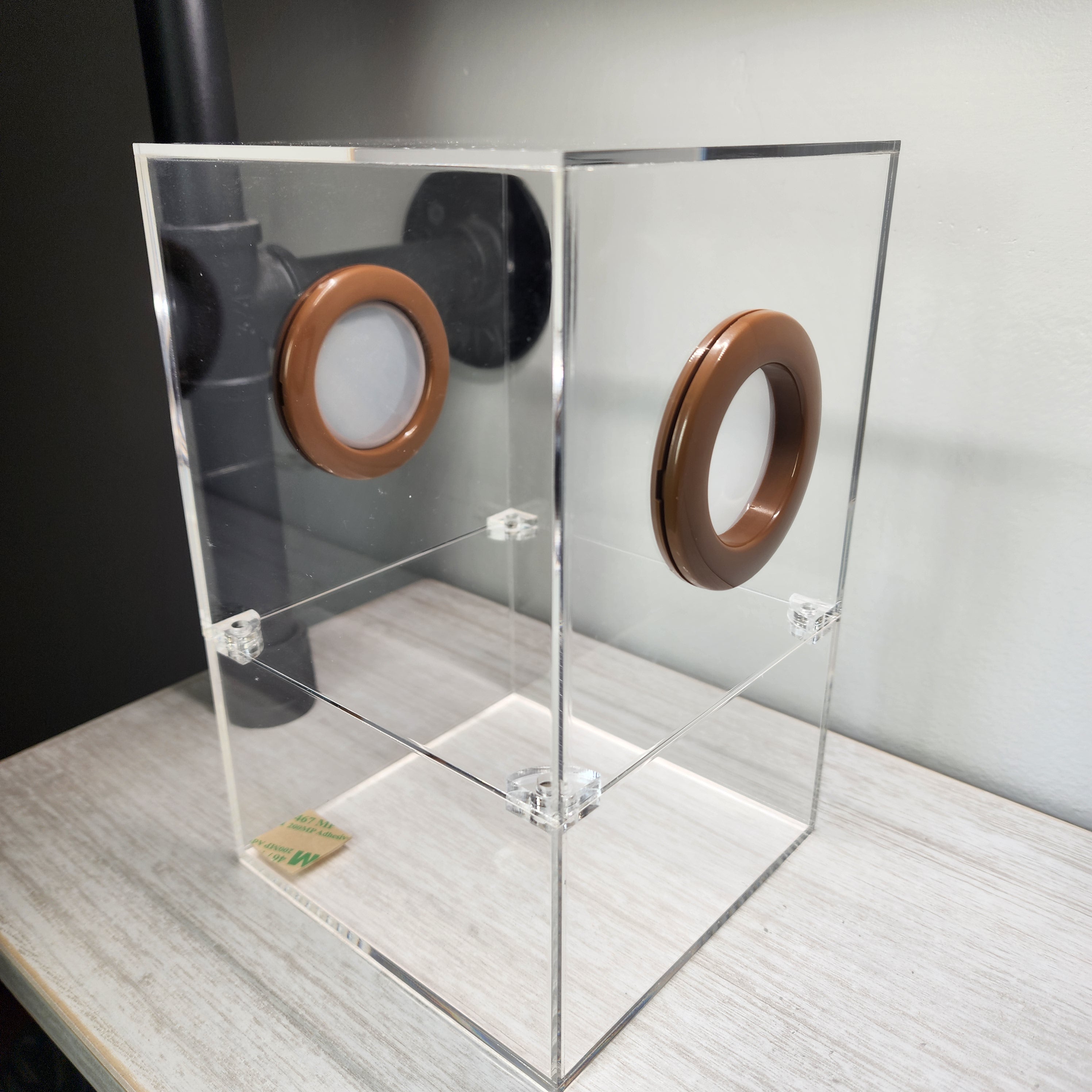 小物 arihoppe Large Flat Top Magnetic 5x5x8 Jumping Spider Enclosure (holds