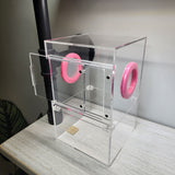 Large Flat Top Magnetic 5x5x8 Front Opening Jumping Spider Enclosure