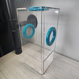 B-STOCK Flip Top Tri-Vent Spider Condo Jumping Spider Enclosure (holds Fruitflies)