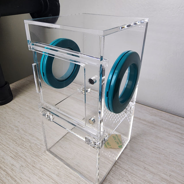 Mini Flat Top 3x3x6 Magnetic Front Opening Jumping Spider Enclosure
