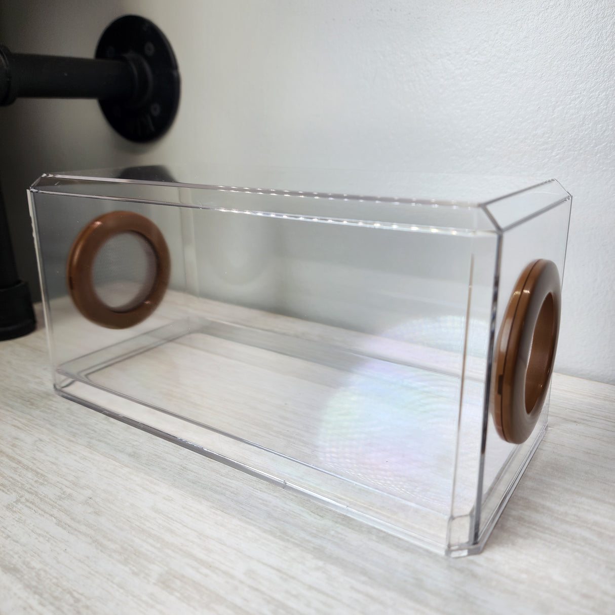 Phid Flat Sling Nursery Jumping Spider Enclosure 8.5x4x4(holds fruit flies)