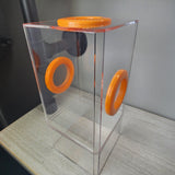 B-STOCK Flip Top Tri-Vent Spider Condo Jumping Spider Enclosure (holds Fruitflies)