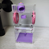 Mini Flat Top 3x3x6 Magnetic Front Opening Jumping Spider Enclosure