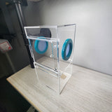 Medium Flat Top 4x4x8 Magnetic Front Opening Jumping Spider Enclosure NEW