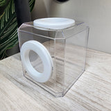 Mini Den Dual Vent 3x3x3 Jumping Spider Enclosure (holds fruit flies)