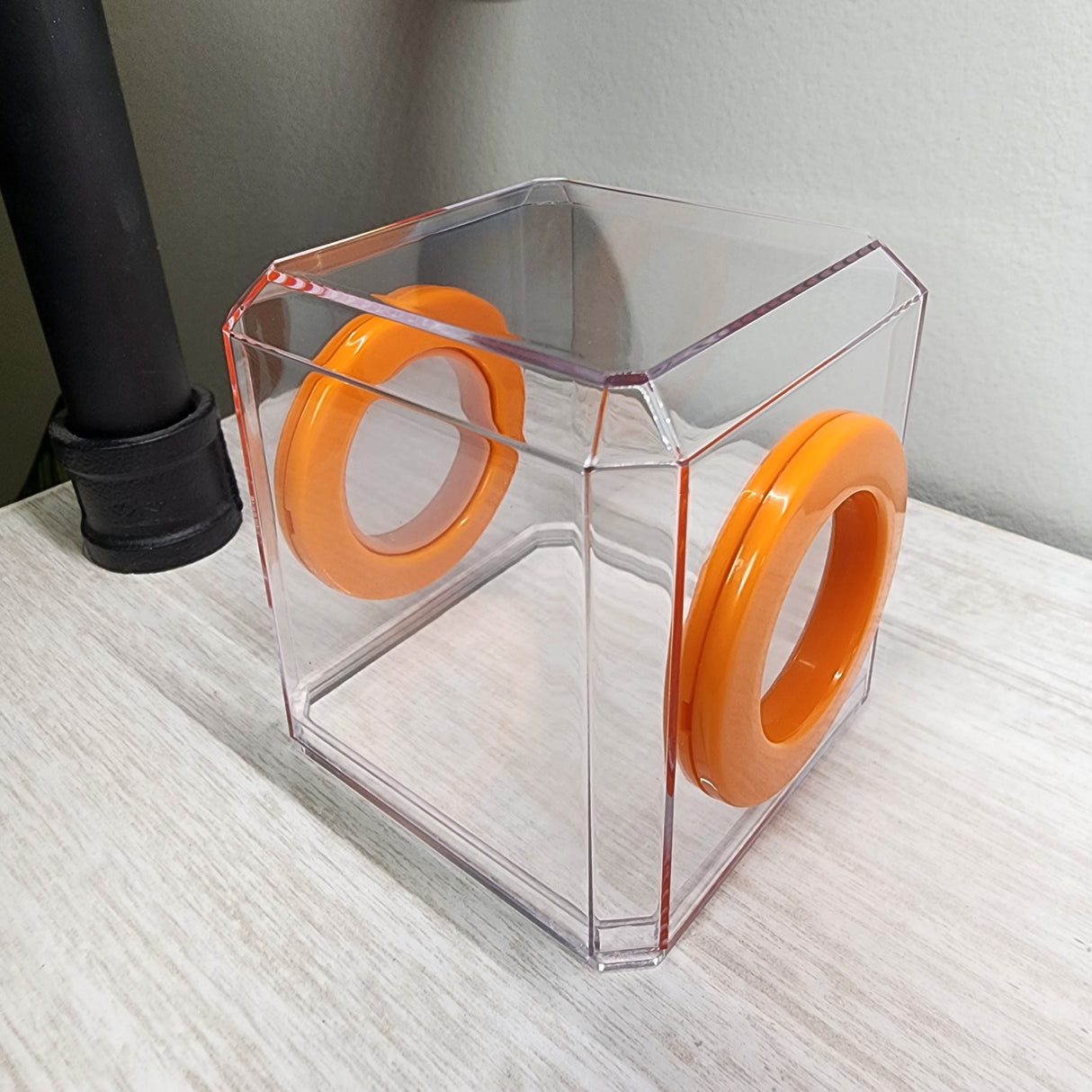 Mini Den Flat Top 3x3x3 Jumping Spider Enclosure (holds fruit flies)