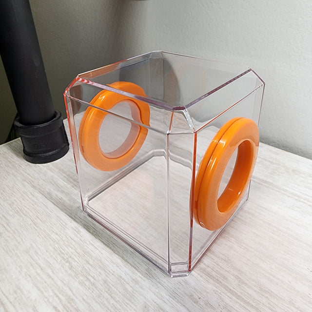 Mini Den Flat Top 3x3x3 Jumping Spider Enclosure (holds fruit flies)