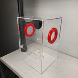 Large Flat Top Magnetic 5x5x8 Jumping Spider Enclosure (holds fruit flies)