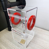 Mini Flat Top 3x3x6 Magnetic Front Opening Jumping Spider Enclosure