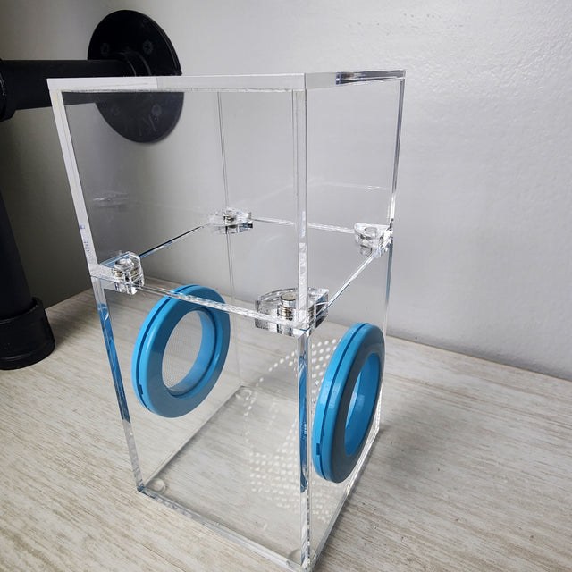 Mini Flat Top Magnetic 3x3x6 Upright Dual Vent Jumping Spider Enclosure (holds fruit flies)