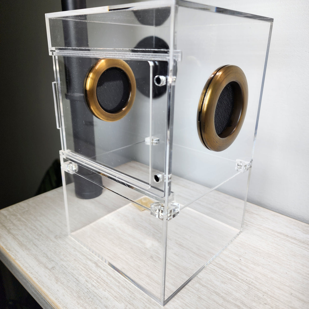 Large Flat Top Magnetic 5x5x8 Front Opening Jumping Spider Enclosure