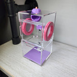 Mini Flat Top 3x3x6 Magnetic Front Opening Jumping Spider Enclosure