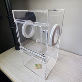 Medium Flat Top 4x4x8 Magnetic Front Opening Jumping Spider Enclosure NEW