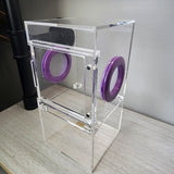 Medium Flat Top 4x4x8 Magnetic Front Opening Jumping Spider Enclosure