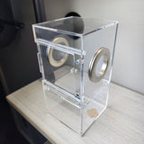 Medium Flat Top 4x4x8 Magnetic Front Opening Jumping Spider Enclosure NEW