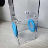 Mini Flat Top Magnetic 3x3x6 Upright Dual Vent Jumping Spider Enclosure (holds fruit flies)