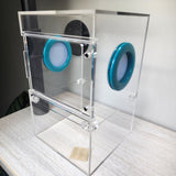 Large Flat Top Magnetic 5x5x8 Front Opening Jumping Spider Enclosure