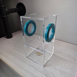 Mini Flat Top Magnetic 3x3x6 Upright Dual Vent Jumping Spider Enclosure (holds fruit flies)