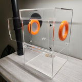 Large Flat Top Magnetic 5x5x8 Front Opening Jumping Spider Enclosure