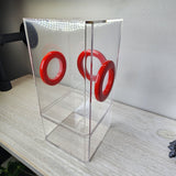 B-STOCK Flat Top Tri Vent Spider Condo Jumping Spider Enclosure (holds fruit flies)