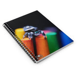 Spiral Notebook - Ruled Line With Jumping Spider Art