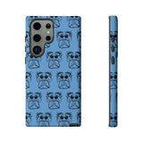 Tough Cases  Featuring BFP Jumping Spider Print on Blue