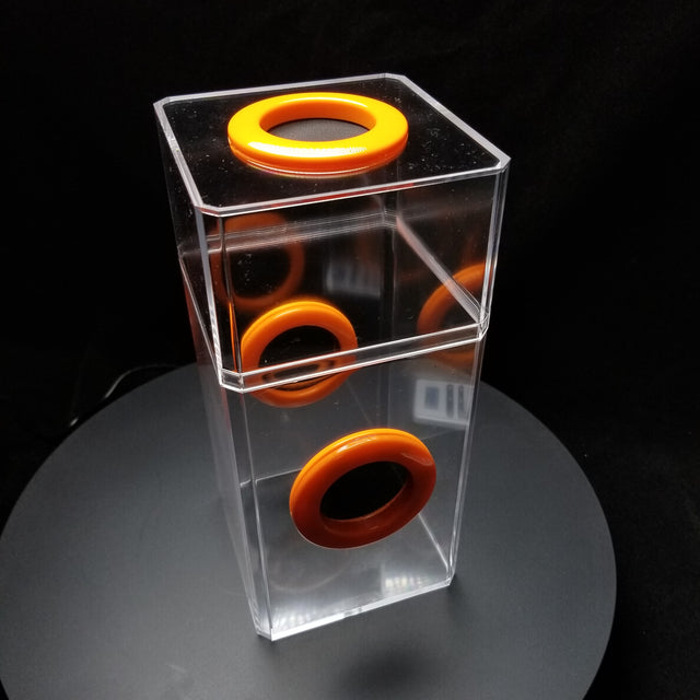 Spider Condo, Tangerine, Black Mesh
