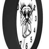 Wall Clock featuring Jumping Spider Art