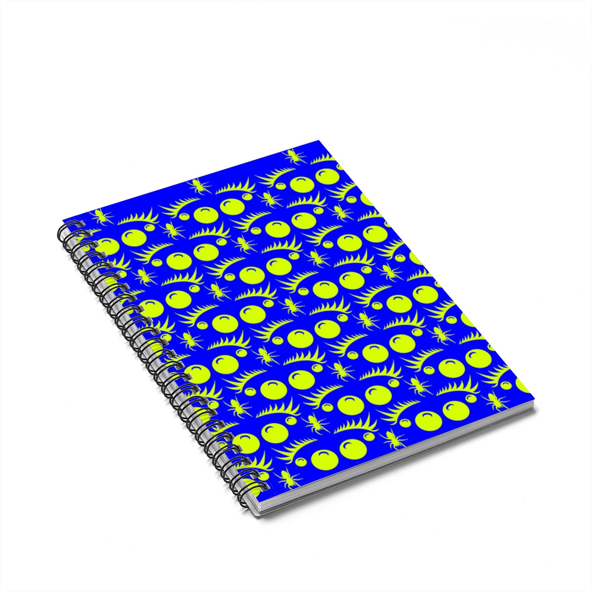 Spiral Notebook Lined Paper with Jumping Spider Print