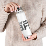 "BFP Logo Art 22oz Vacuum Insulated Bottle featuring Jumping Spider Art