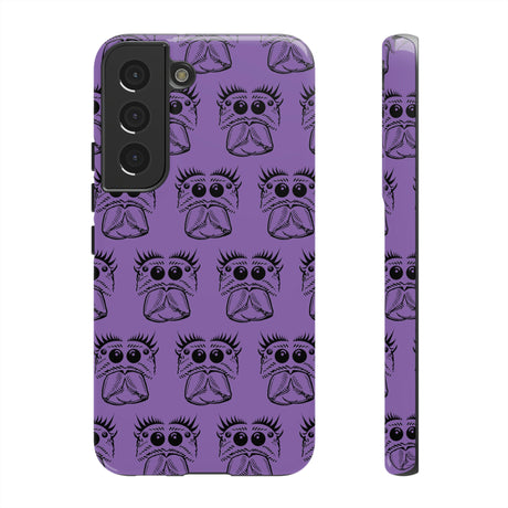 Tough Cases  Featuring BFP Jumping Spider Print on Purple